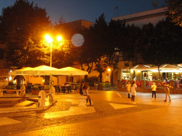 The evening's end...